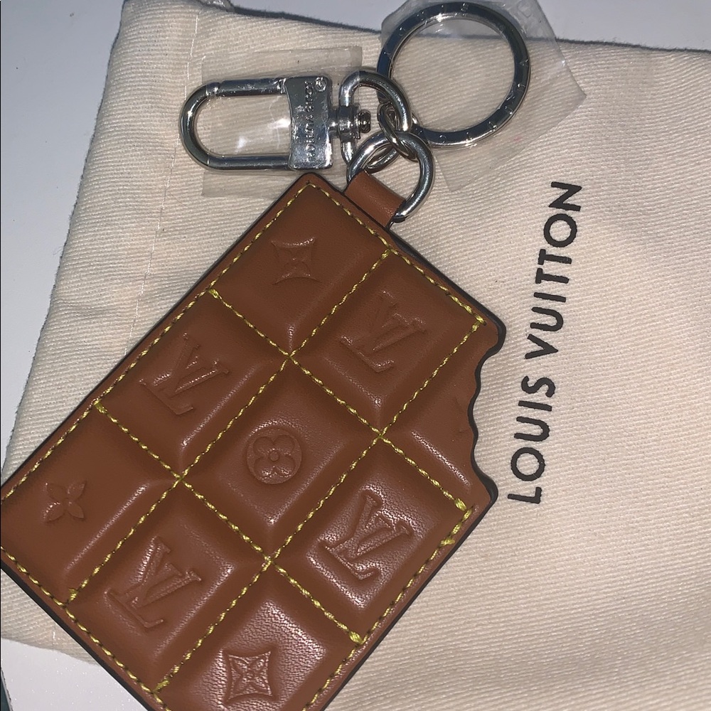 monogram chocolate purse/bag charm Keychain